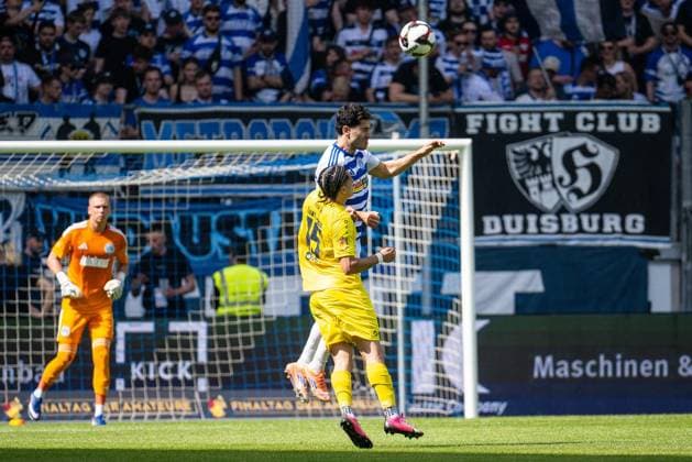 Niederrheinpokalfinale MSV Duisburg - SC St.Tönis ** NUR FÜR REDAKTIONELLE ZWECKE ** EDITORIAL USE ONLY **<p>Fußball Niederrheinpokalfinale MSV Duisburg - SC St.Tönis am 23.05.26 in der Schauinsland-Reisen Arena in Duisburg Mert Göckan ( Duisburg ) Duisburg Copyright: JakobxKlos