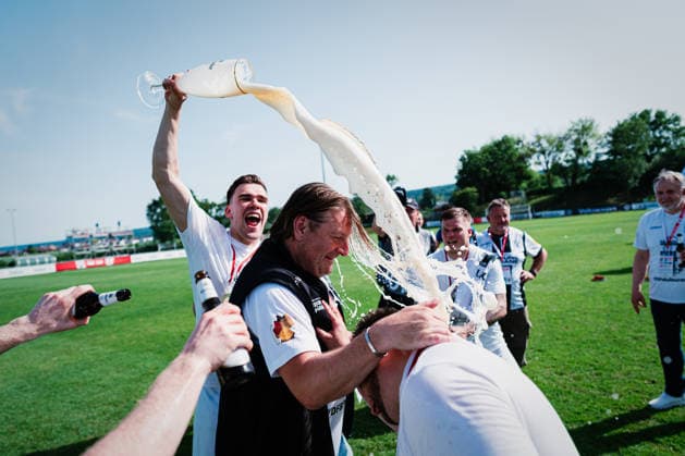 Niedersachsen-Pokal: TuS Bersenbrück vs. Lüneburger SK, 23.05.2026 JUBEL beim Lüneburger SK, Gewinner des Niedersachsen-Pokals: TuS Bersenbrück vs. Lüneburger SK am 23.05.2026 im August-Wenzel-Stadion, Barsinghausen Copyright: xBEAUTIFULxSPORTS Tonhäuserx