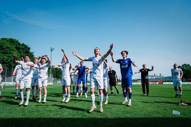 Niedersachsen-Pokal: TuS Bersenbrück vs. Lüneburger SK, 23.05.2026 JUBEL beim Lüneburger SK, Gewinner des Niedersachsen-Pokals: TuS Bersenbrück vs. Lüneburger SK am 23.05.2026 im August-Wenzel-Stadion, Barsinghausen Copyright: xBEAUTIFULxSPORTS Tonhäuserx