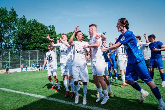 Niedersachsen-Pokal: TuS Bersenbrück vs. Lüneburger SK, 23.05.2026 JUBEL beim Lüneburger SK, Gewinner des Niedersachsen-Pokals: TuS Bersenbrück vs. Lüneburger SK am 23.05.2026 im August-Wenzel-Stadion, Barsinghausen Copyright: xBEAUTIFULxSPORTS Tonhäuserx