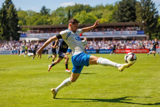 Marco Schuster (Rostock) ; GER, FC Hansa Rostock vs. SV Pastow, Fußball, Männer, Lübzer Pils Landespokal, Finale, Spielzeit 2025 2026, 23.05.2026 Greifswald Volksstadion Mecklenburg - Vorpommern Deutschland