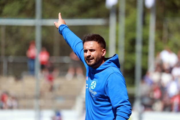 23.05.26 wfv-Pokal Finale 2026 Stuttgarter Kickers - SG Sonnenhof Großaspach Deutschland, Stuttgart, 23.05.2026, Fussball, Saison 2025 2026, Finaltag der Amateure, DB Regio-wfv-Pokal Finale 2026, Stuttgarter Kickers - SG Sonnenhof Großaspach: Kerem Arslan (Trainer Stuttgarter Kickers).