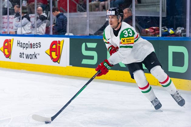 ZURICH, SWITZERLAND - MAY 23: Milan Horvath (Hungary, 33) during build-up play during the Preliminary Round - Group A Match 39 between Switzerland and Hungary at the IIHF Ice hockey, Eishockey World Championship, WM, Weltmeisterschaft 2026, Swiss Life Arena on May 23, 2026 in Zurich, Switzerland. Zurich Switzerland Copyright: xTimoxSteinx