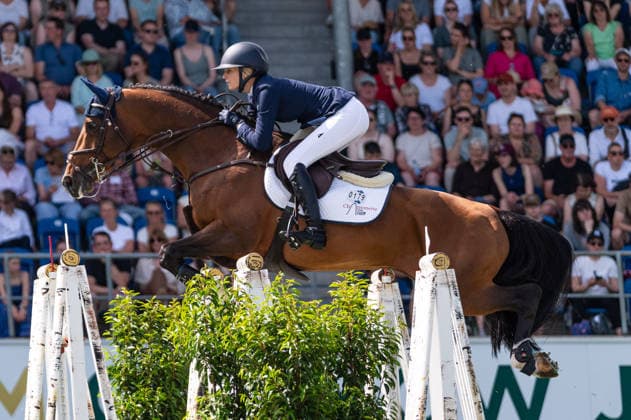 179 Lillie Keenan on Kick On (USA) during the TSCHIO 2026 (CHIO 2026) - 2nd Qualifier Rolex Grand Prix - CSI5* - Jumping competition with jump-off at the Allianz Park in Aachen, Germany  Copyright: xMartinxPitschx xSPPx Sportspressphoto_152457