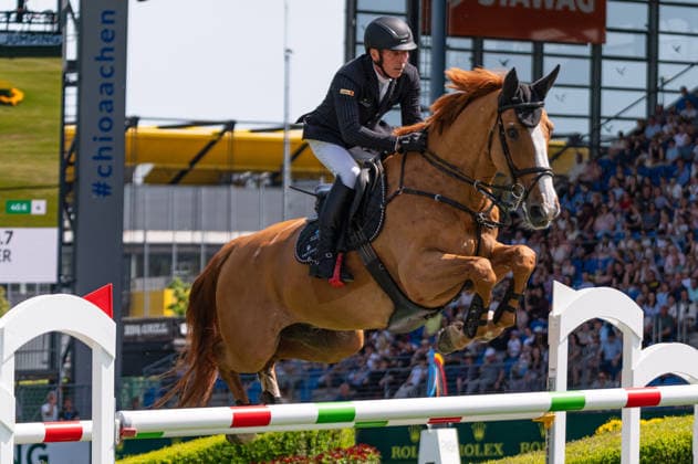115 Hans-Dieter Dreher on Vestmalle Des Cotis (GER) during the TSCHIO 2026 (CHIO 2026) - 2nd Qualifier Rolex Grand Prix - CSI5* - Jumping competition with jump-off at the Allianz Park in Aachen, Germany  Copyright: xMartinxPitschx xSPPx Sportspressphoto_152459