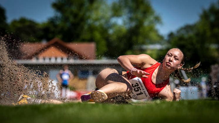 WEINHEIM, GERMANY - MAY 23 Deborah Achleitner (AUT Österreich) during the B&S Kurpfalz Gala am 23.05.2026 at the Sepp-Herberger-Stadium in Weinheim (Baden-Wuerttemberg Germany). Baden-Wuerttemberg Germany Copyright: xAxelxKohringx