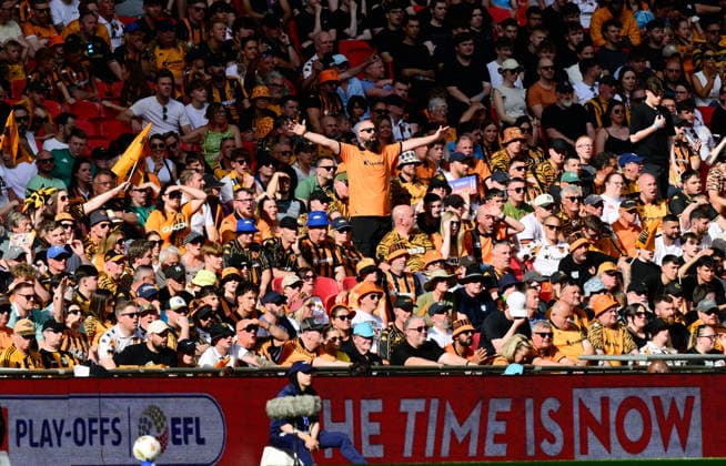 Hull City v Middlesbrough, London, UK - 23 May 2026 Hull City fans during the Sky Bet Championship Playoff Final match between Hull City and Middlesbrough on 23 May 2026 at Wembley Stadium, London. - London Wembley Stadium London GBR Copyright: xAlanxStanford PPAUKx PPA-277042