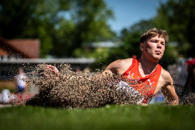 WEINHEIM, GERMANY - MAY 23 Maximilian König (GER LG Region Karlsruhe) during the B&S Kurpfalz Gala am 23.05.2026 at the Sepp-Herberger-Stadium in Weinheim (Baden-Wuerttemberg Germany). Baden-Wuerttemberg Germany Copyright: xAxelxKohringx