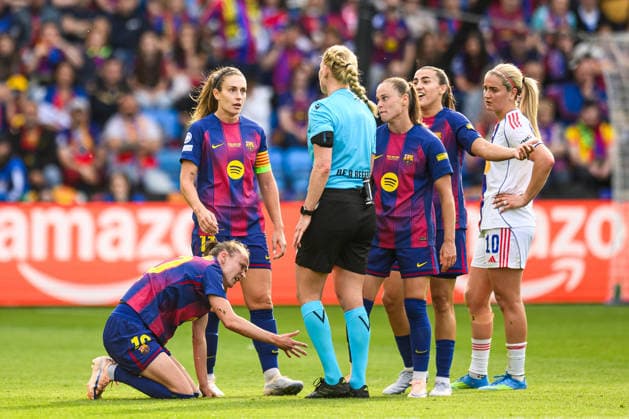 Sport Bilder des Tages 260523 Caroline Graham Hansen of Barcelona in pain during the UEFA Women s Champions League final football match between Barcelona and Lyon on May 23, 2026 in Oslo. Photo: Jon Olav Nesvold BILDBYRAN COP 217 VG0925 bbeng football fotball fotboll soccer champions league finale final final 2026 mesterligaen dam fcb barcelona lyon ol lyonnes *** 260523 Caroline Graham Hansen of Barcelona in pain during the UEFA Women s Champions League final football match between Barcelona and Lyon on May 23, 2026 in Oslo Photo Jon Olav Nesvold BILDBYRAN COP 217 VG0925 bbeng football fotball fotboll soccer champions league finale final final 2026 mesterligaen dam fcb barcelona lyon ol lyonnes  Copyright: JONxOLAVxNESVOLD BB260523JE026