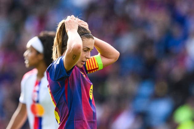 260523 Alexia Putellas of Barcelona looks dejected during the UEFA Women s Champions League final football match between Barcelona and Lyon on May 23, 2026 in Oslo. Photo: Jon Olav Nesvold BILDBYRAN COP 217 VG0925 bbeng football fotball fotboll soccer champions league finale final final 2026 mesterligaen dam fcb barcelona lyon ol lyonnes Copyright: JONxOLAVxNESVOLD BB260523JE030