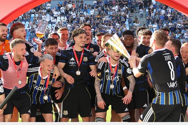 23.05.2026, xrekx, Fussball Landespokal Saarland Finale, 1.FC Saarbrücken - FC 08 Homburg v.l. Sieger Sparkassen-Pokal 2026 1.FC Saarbruecken (DFL DFB REGULATIONS PROHIBIT ANY USE OF PHOTOGRAPHS as IMAGE SEQUENCES and or QUASI-VIDEO) Saarbrücken
