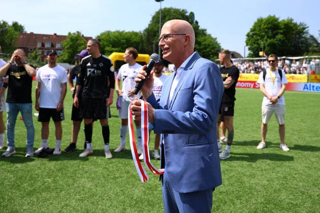 Peter Tschentscher (Erster Bürgermeister, Hamburg) Fußball I Herren I Lotto Pokal I Saison 2025-2026 I Finale I SC Vorwärts Wacker04 Billstedt - HEBC I 23.05.2026 I Stadion Hoheluft