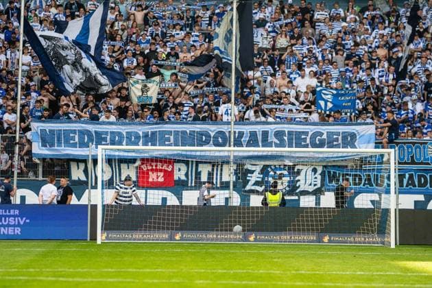 Niederrheinpokalfinale MSV Duisburg - SC St.Tönis ** NUR FÜR REDAKTIONELLE ZWECKE ** EDITORIAL USE ONLY **<p>Fußball Niederrheinpokalfinale MSV Duisburg - SC St.Tönis am 23.05.26 in der Schauinsland-Reisen Arena in Duisburg Niederrheinpokalsieger MSV Duisburg Duisburg Copyright: JakobxKlos