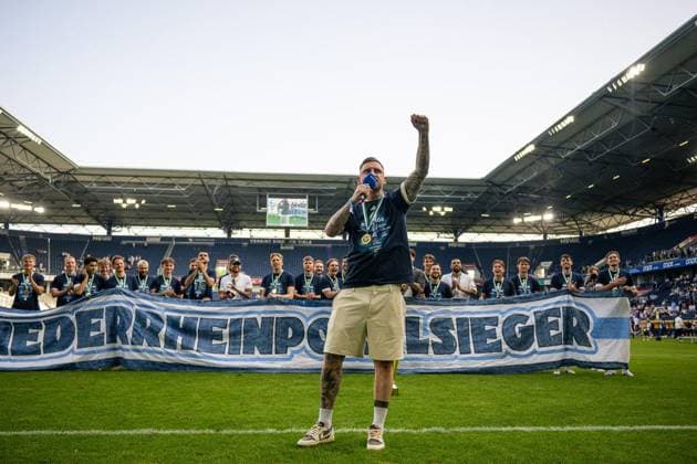 Niederrheinpokalfinale MSV Duisburg - SC St.Tönis ** NUR FÜR REDAKTIONELLE ZWECKE ** EDITORIAL USE ONLY **<p>Fußball Niederrheinpokalfinale MSV Duisburg - SC St.Tönis am 23.05.26 in der Schauinsland-Reisen Arena in Duisburg Alexander Hahn ( Duisburg ) Duisburg Copyright: JakobxKlos