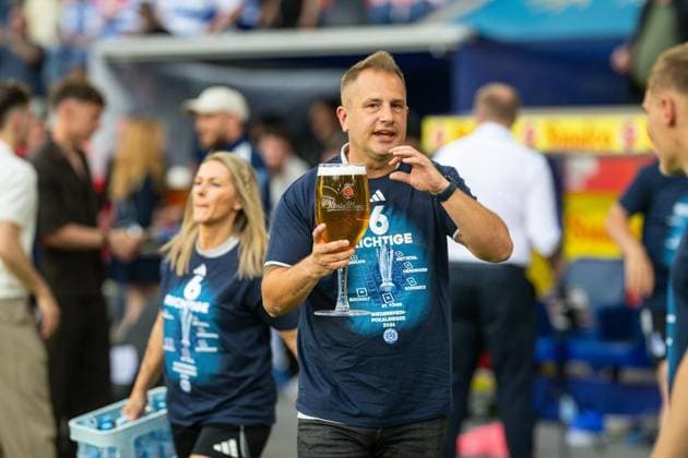 Niederrheinpokalfinale MSV Duisburg - SC St.Tönis ** NUR FÜR REDAKTIONELLE ZWECKE ** EDITORIAL USE ONLY **<p>Fußball Niederrheinpokalfinale MSV Duisburg - SC St.Tönis am 23.05.26 in der Schauinsland-Reisen Arena in Duisburg Chris Schmoldt Duisburg Copyright: JakobxKlos