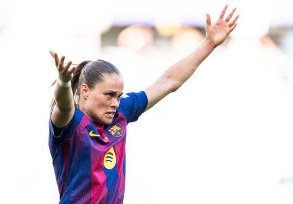 260523 Ewa Pajor of Barcelona celebrates after scoring 1-0 during the UEFA Women s Champions League final football match between Barcelona and Lyon on May 23, 2026 in Oslo. Photo: Vegard Grott BILDBYRAN kod VG VG0925 bbeng football fotball fotboll soccer champions league finale final final 2026 mesterligaen dam fcb barcelona lyon ol lyonnes jubel Copyright: VEGARDxGRoTT BB260523VG044