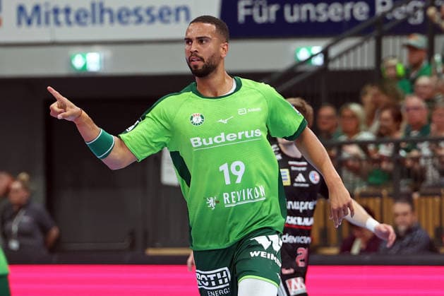 23.05.2026, xovx, Handball Daikin Handball-Bundesliga, HSG Wetzlar - HC Erlangen Jubel bei Philipp Ahouansou (HSG Wetzlar) Wetzlar Buderus Arena Hessen Deutschland (DE)