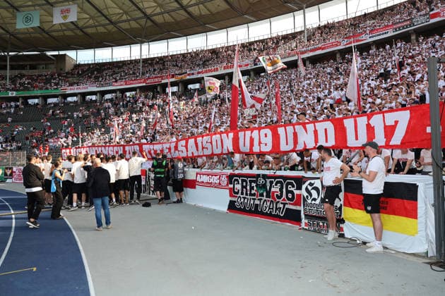 23.05.26 DFB-Pokal Finale 2026 FC Bayern München - VfB Stuttgart Deutschland, Berlin, 23.05.2026, Fussball, Saison 2025 2026, U19 VfB Stuttgart im Berliner Olympiastadion.