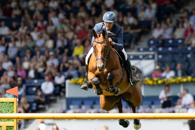 Sport Bilder des Tages Christian KUKUK (GER) auf Fantasia de Wy, im Sprung, Aktion, im Umlauf im Springen S5: 2nd Qualifier Rolex Grand Prix, Springpruefung mit einem Umlaeuf und Stechen, CSI5*, Rolex Grand Slam, am 23.05.2026, Weltfest des Pferdesport, TSCHIO Aachen 2026 vom 22. - 24.05.2026 in Aachen Deutschland; Â *** Christian KUKUK GER on Fantasia de Wy, in jumping, action, in the round in jumping S5 2nd Qualifier Rolex Grand Prix, jumping competition with one round and jump-off, CSI5, Rolex Grand Slam, on 23 05 2026, World Equestrian Festival, TSCHIO Aachen 2026 from 22 24 05 2026 in Aachen Germany Â