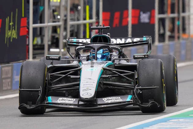 FORMULA ONE CANADIAN GRAND PRIX 2026 George Russell 63 (GBR) Mercedes in parc ferme after the Sprint Race during the Formula 1 Lenovo Canadian Grand Prix 2026, 5th round of the 2026 Formula One World Championship, WM, Weltmeisterschaft from May 22 to 24, 2026 at the Circuit Gilles Villeneuve, Montreal, Canada Credit: Robbie Hoad Every Second Media Editorial use only. All images are copyright Every Second Media Limited. No images may be reproduced without prior permission. Copyright: xIMAGO EveryxSecondxMediax ESM-2005-0224 RobbiexHoadx xEveryxSecondxMediax