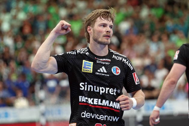 23.05.2026, xovx, Handball Daikin Handball-Bundesliga, HSG Wetzlar - HC Erlangen Jubel bei Christopher Bissel (HC Erlangen) Wetzlar Buderus Arena Hessen Deutschland (DE)