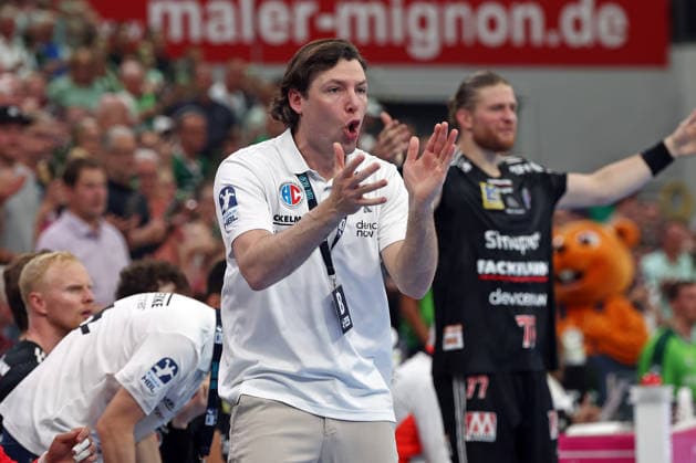 23.05.2026, xovx, Handball Daikin Handball-Bundesliga, HSG Wetzlar - HC Erlangen Trainer Johannes Sellin (HC Erlangen) Wetzlar Buderus Arena Hessen Deutschland (DE)