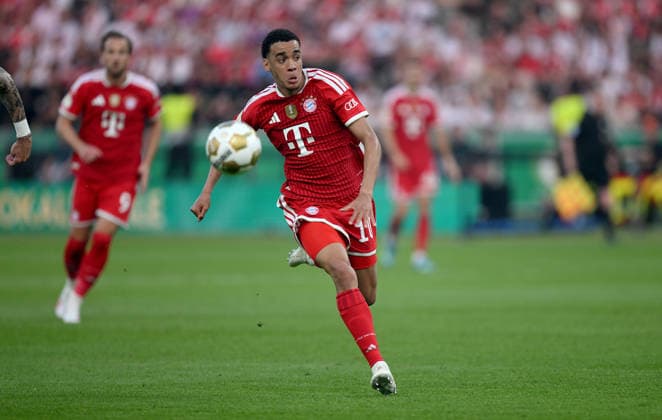 Fussball DFB Pokal Finale 2025 2026 in Berlin FC Bayern Muenchen - VfB Stuttgart 23.05.2026 Jamal Musiala (FC Bayern Muenchen)