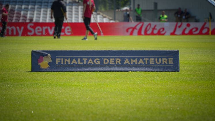 Fußball, Herren, Saison 2025 2026, Landespokal Brandenburg, Finale, Finaltag der Amateure, FC Energie Cottbus vs. VfB 1921 Krieschow, Samstag 23.05.2026, LEAG Energie Stadion Cottbus, Im Bild: Softbande Finaltag der Amateure Brandenburg Deutschland