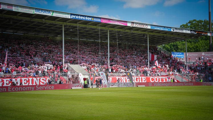 Fußball, Herren, Saison 2025 2026, Landespokal Brandenburg, Finale, Finaltag der Amateure, FC Energie Cottbus vs. VfB 1921 Krieschow, Samstag 23.05.2026, LEAG Energie Stadion Cottbus, Im Bild: Ein Blick auf die Nordwand des LEAG Energie Stadion Brandenburg Deutschland