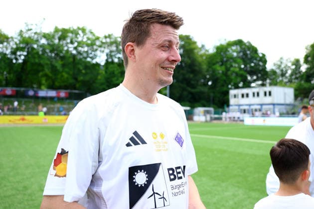Bei HEBC-Legende Ole Natusch kullerten die Freudentränen. Fußball I Herren I Lotto Pokal I Saison 2025-2026 I Finale I SC Vorwärts Wacker04 Billstedt - HEBC I 23.05.2026 I Stadion Hoheluft