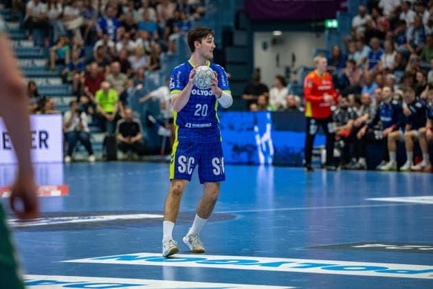 Daikin Handball Bundesliga, VfL Gummersbach - GWD Minden, 23.05.2026 Ludvig Hallbäck (VfL Gummersbach, 20), ; Daikin Handball Bundesliga, VfL Gummersbach - GWD Minden, 23.05.2026 Copyright: xBEAUTIFULxSPORTS Erlhofx