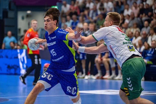 Daikin Handball Bundesliga, VfL Gummersbach - GWD Minden, 23.05.2026 Miro Schluroff (VfL Gummersbach, 15), ; Daikin Handball Bundesliga, VfL Gummersbach - GWD Minden, 23.05.2026 Copyright: xBEAUTIFULxSPORTS Erlhofx