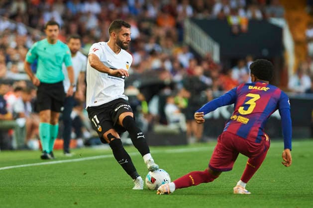 Luis Rioja (Valencia CF) during the LaLiga EA Sports match between Valencia CF and FC Barcelona, Barca at Estadio de Mestalla on May 23, 2026 in Valencia, Spain. (Photo by Maria Jose Segovia DeFodi Images) -