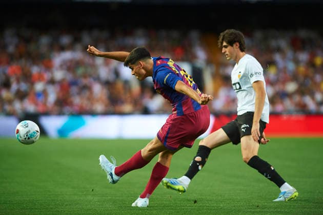 Gerard Martin FC Barcelona, Barca during the LaLiga EA Sports match between Valencia CF and FC Barcelona at Estadio de Mestalla on May 23, 2026 in Valencia, Spain. (Photo by Maria Jose Segovia DeFodi Images) -