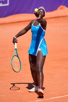 2026 WTA, Tennis Damen Strasbourg 500 Singles Final - Navarro (USA) V Mboko (CAN) Victoria Mboko in action during the final at the 2026 WTA Internationaux de Strasbourg Women s tennis tournament at the Tennis Club de Strasbourg in Strasbourg, France, on May 23, 2026. Strasbourg Grand Est France  Copyright: xOwenxHammondx originalFilename:hammond-2026wtai260523_npwKJ.jpg