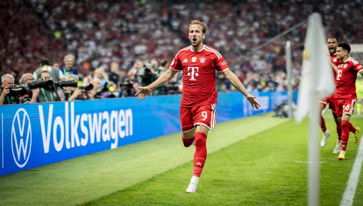 Berlin, Germany. 23rd Mai 2026. Goal celebration: Harry Kane (FCB) Bayern München - VfB Stuttgart 23.05.2026