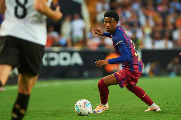 Alejandro Balde FC Barcelona, Barca during the LaLiga EA Sports match between Valencia CF and FC Barcelona at Estadio de Mestalla on May 23, 2026 in Valencia, Spain. (Photo by Maria Jose Segovia DeFodi Images) -