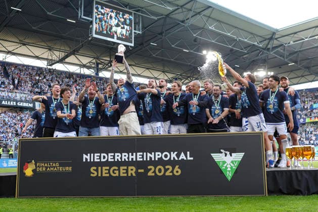 23.05.2026, GER, Fussball, Herren, Niederrheinpokal Finale, Saison 2025 2026, SC St. Tönis - MSV Duisburg der MSV Duisburg gewinnt den Niederrhein Pokal Duisburg schauinsland-reisen-Arena Nordrhein-Westfalen Deutschland Copyright: xAdrianxSchlüterx