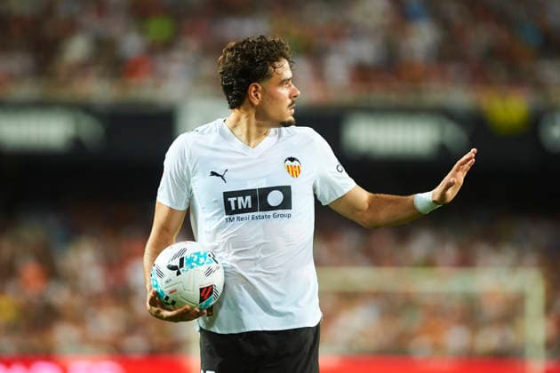 Filip Ugrinic (Valencia CF) during the LaLiga EA Sports match between Valencia CF and FC Barcelona, Barca at Estadio de Mestalla on May 23, 2026 in Valencia, Spain. (Photo by Maria Jose Segovia DeFodi Images) -