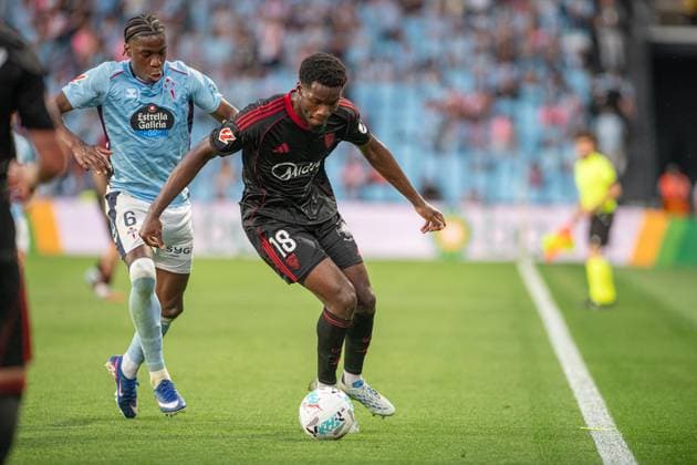 ESP RC celta v Elche Club de Futbol La Liga Lucien Agoume of Sevilla FC and of RC Celta during La Liga ,2025 2026,between RC Celta and SEvilla FC,final match 38 at Abanca Balaidos Stadium on May 23,2026 in Vigo Spain Vigo Pontevedra Spain Football Copyright: xLuisxLorenzoxAGENCIAxLOFx