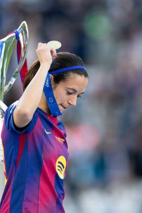 OSLO, NORWAY - MAY 23: Aitana Bonmatí of Barcelona are seen after the UEFA Womens Champions League final match between Barcelona and OL Lyonnes at Ullevaal Stadium on May 23, 2026 in Oslo, Norway. (Photo by Ane Frosaker Sports Press Photo)  Copyright: xAnexFrosakerx xSPPx Sportspressphoto_152816