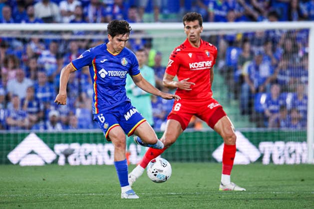 Getafe vs. Osasuna, on the 38th matchday of the 2025 26 Spanish First Division May 23, 2026, Getafe, Madrid, Spain: Mario Martin with the ball during the Spanish championship LaLiga football match between Getafe and Osasuna on 23 May 2026 at Estadio El Coliseum in Getafe, Madrid, Spain. Madrid Madrid Spain Copyright: xAlejandroxMatiasx