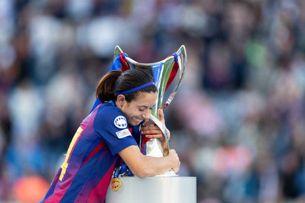 OSLO, NORWAY - MAY 23: Aitana Bonmatí of Barcelona are seen after the UEFA Womens Champions League final match between Barcelona and OL Lyonnes at Ullevaal Stadium on May 23, 2026 in Oslo, Norway. (Photo by Ane Frosaker Sports Press Photo)  Copyright: xAnexFrosakerx xSPPx Sportspressphoto_152828