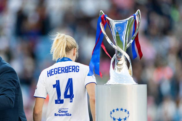 OSLO, NORWAY - MAY 23: Ada Hegerberg of OL Lyonnes are seen after the UEFA Womens Champions League final match between Barcelona and OL Lyonnes at Ullevaal Stadium on May 23, 2026 in Oslo, Norway. (Photo by Ane Frosaker Sports Press Photo)  Copyright: xAnexFrosakerx xSPPx Sportspressphoto_152830