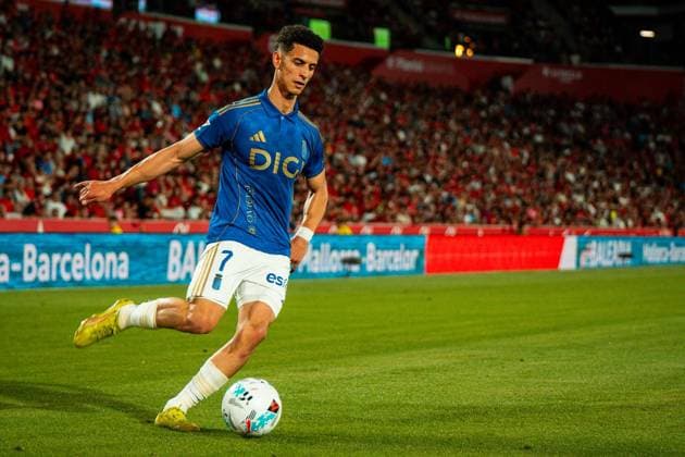 RECORD DATE NOT STATED ESP: LaLiga EA Sports RCD Mallorca v Real Oviedo Ilyas Chaira of Real Oviedo in action during LaLiga EA Sports, between RCD Mallorca v Real Oviedo played at Son Moix Stadium in Mallorca on May 23th, 2026 in Spain; Mallorca Spain Futbol Copyright: xAgenciaxLOFx