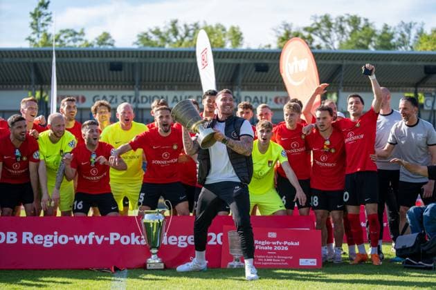 , Stuttgarter Kickers vs. SG Sonnenhof Großaspach, Fussball, WFV-Pokal, Finale, 23.05.2026 Stuttgart-Degerloch Baden-Wuerttemberg Deutschland