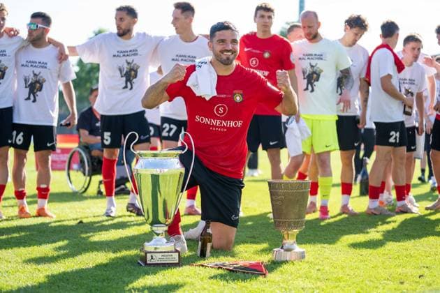 , Stuttgarter Kickers vs. SG Sonnenhof Großaspach, Fussball, WFV-Pokal, Finale, 23.05.2026 Stuttgart-Degerloch Baden-Wuerttemberg Deutschland