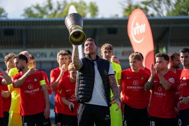 , Stuttgarter Kickers vs. SG Sonnenhof Großaspach, Fussball, WFV-Pokal, Finale, 23.05.2026 Stuttgart-Degerloch Baden-Wuerttemberg Deutschland