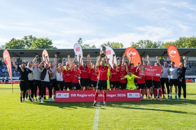 , Stuttgarter Kickers vs. SG Sonnenhof Großaspach, Fussball, WFV-Pokal, Finale, 23.05.2026 Stuttgart-Degerloch Baden-Wuerttemberg Deutschland