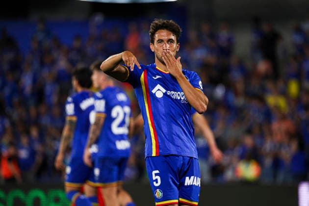 Getafe vs. Osasuna, on the 38th matchday of the 2025 26 Spanish First Division May 23, 2026, Getafe, Madrid, Spain: Luis Milla celebrates his goal during the Spanish championship LaLiga football match between Getafe and Osasuna on 23 May 2026 at Estadio El Coliseum in Getafe, Madrid, Spain. Madrid Madrid Spain Copyright: xAlejandroxMatiasx